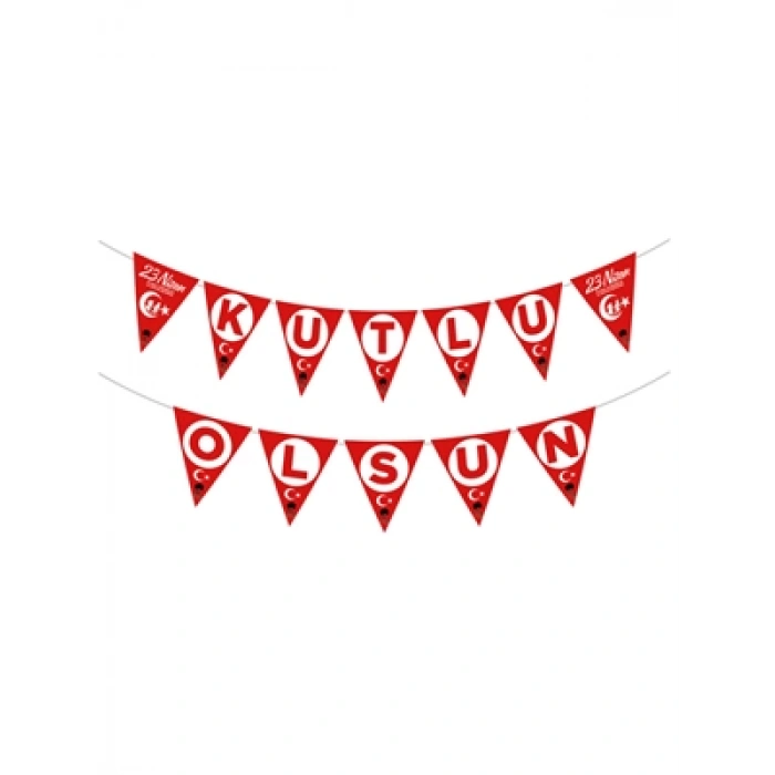 3E Grup - Kikajoy 23 Nisan Üçgen Flama Bnr86