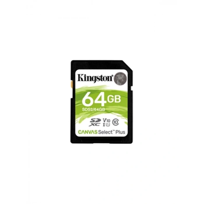 3E Grup - Kingston Sds2-64 Gb Sdxc Canvas Select Plus 100r C10 Sd Hafıza Kartı