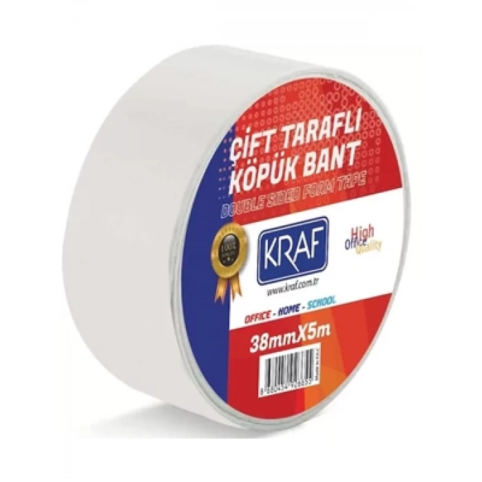 3E Grup - Kraf 38 Mmx5 Mt Çift Taraflı Köpük Bant 5038g