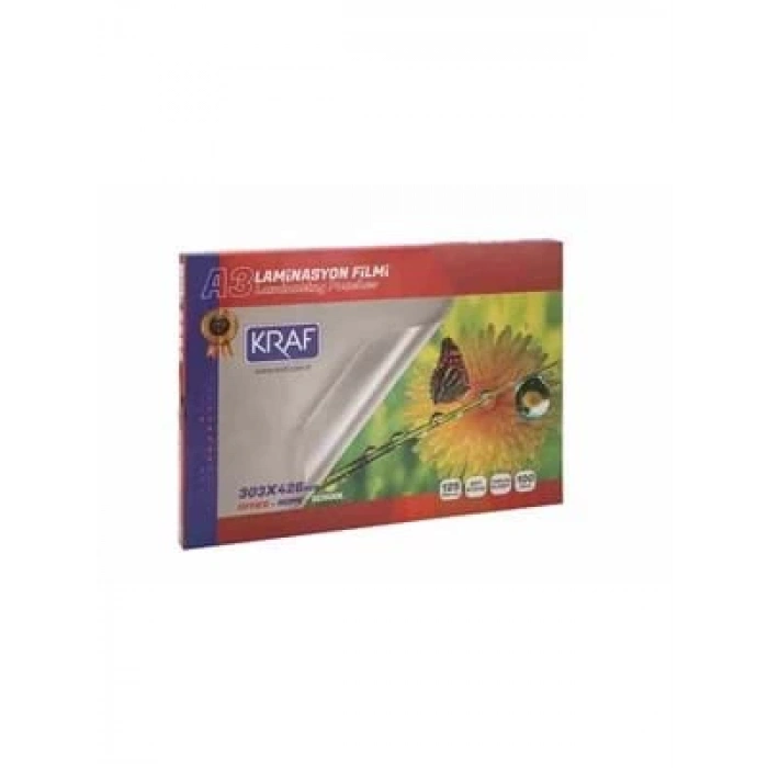 3E Grup - Kraf A3 125 Mic Laminasyon Filmi 100 Lü 2123