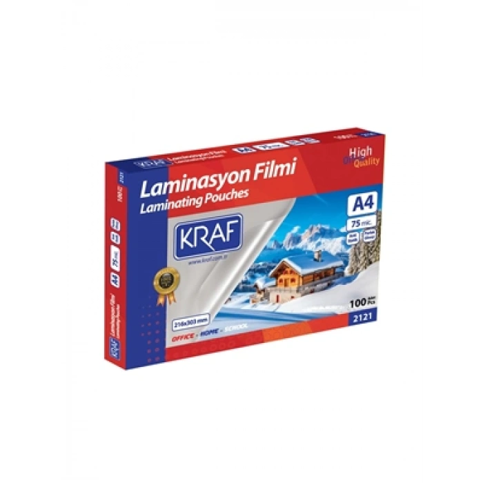 3E Grup - Kraf A4 75 Mic Laminasyon Filmi 100 Lü 2121