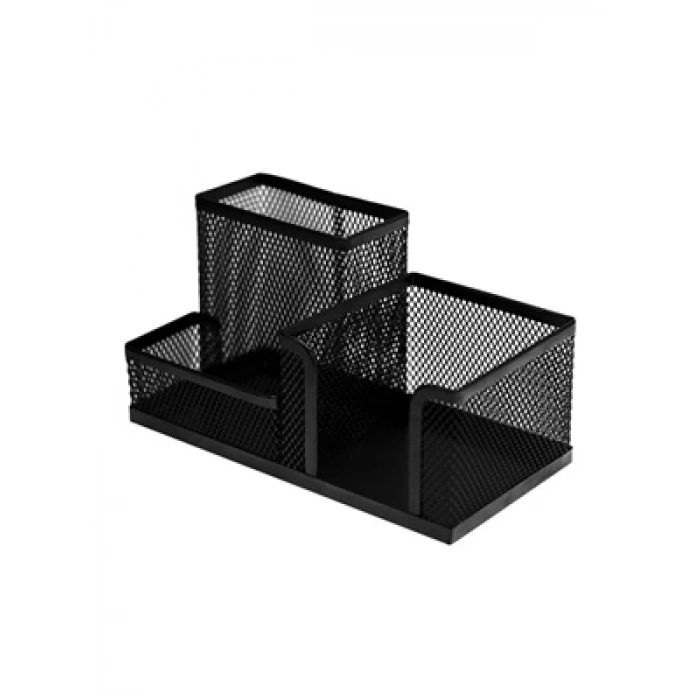 3E Grup - Kraf Metal Perforeli 3lü Masa Seti Siyah 410g