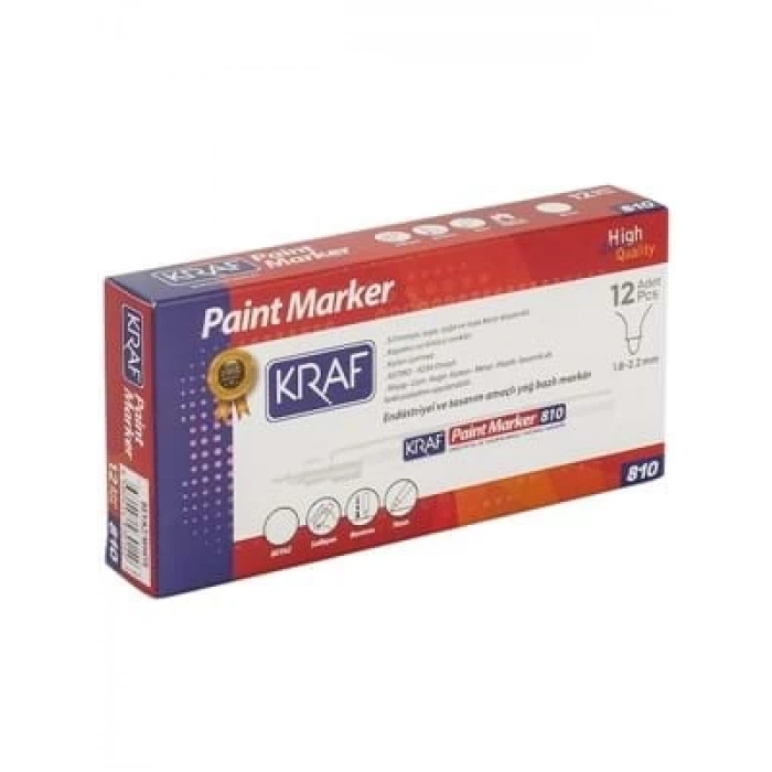 3E Grup - Kraf Paınt Marker Kalem Beyaz 810