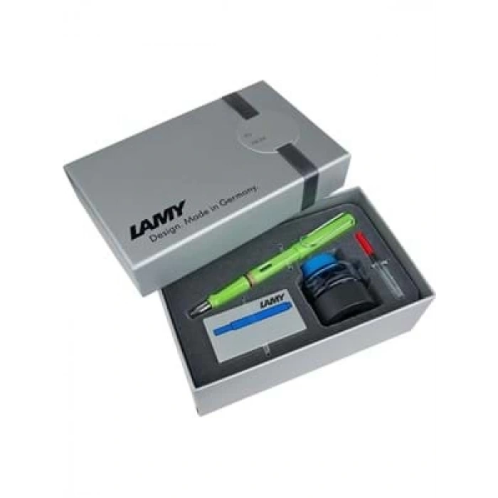 3E Grup - Lamy Safari Dolma Kalem Seti M Yeşil 13eyds-m