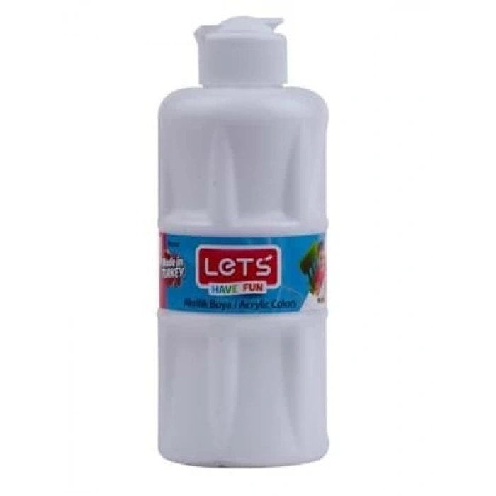3E Grup - Lets Akrilik 500 Ml Boya Beyaz L-5300