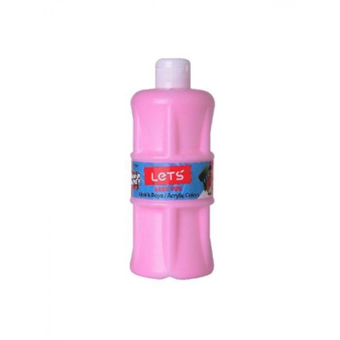 3E Grup - Lets Akrilik 500 Ml Boya Pembe L-5304