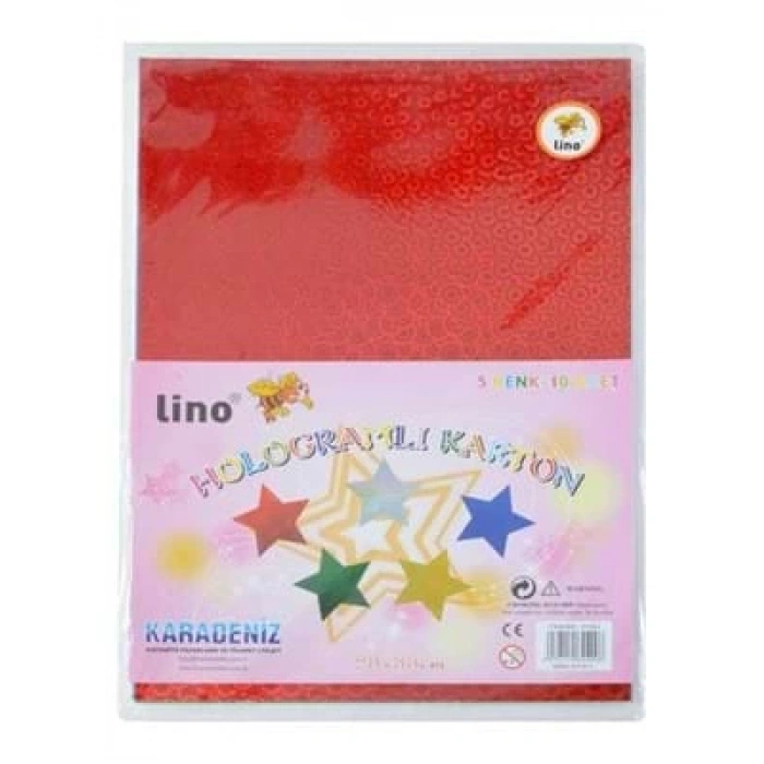 3E Grup - Lino 23x33 Hologramlı Kağıt 10 Lu 2709j