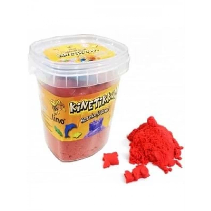 3E Grup - Lino 500 Gr Kinetik Kum Kutulu Kırmızı Ln-500kr