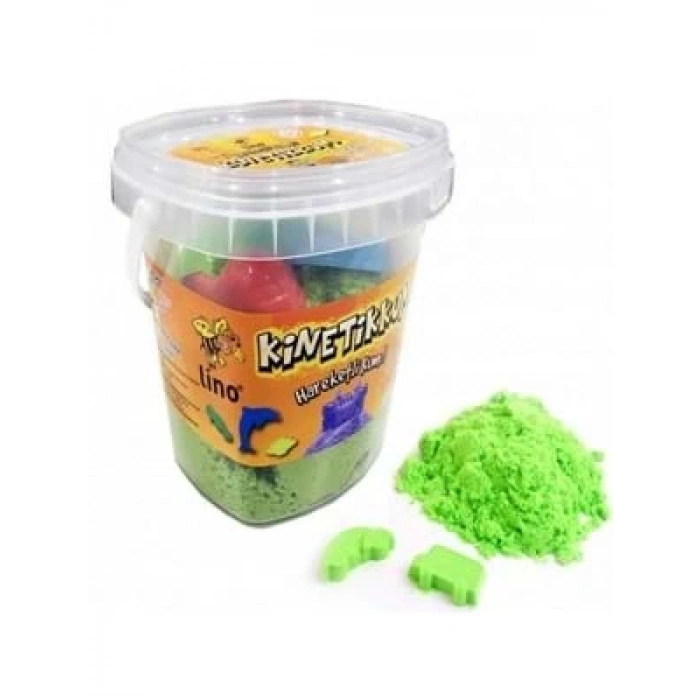 3E Grup - Lino 500 Gr Kinetik Kum Kutulu Yeşil Ln-500y