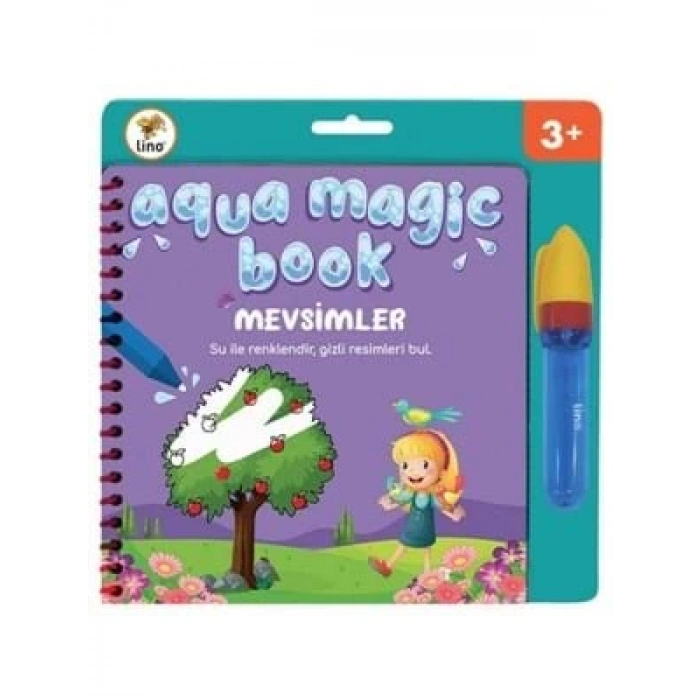 3E Grup - Lino Aqua Magic Book (sihirli Boyama Kitabı)-mevsimler Tfl-1005
