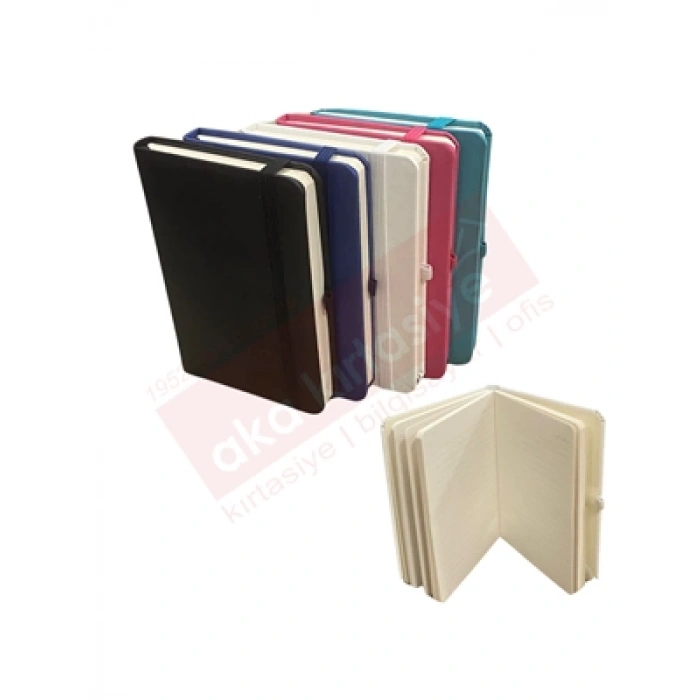 3E Grup - Lizy 10x14 Thermo Deri Lastikli Defter Çizgili Ecs