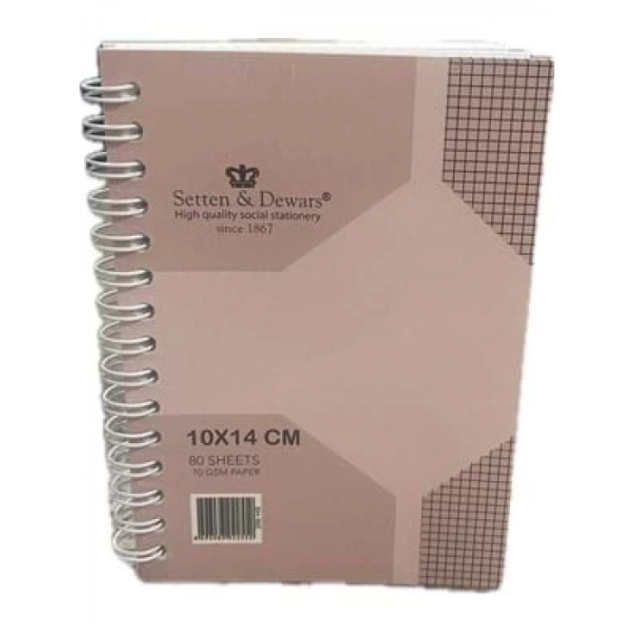 3E Grup - Lizy Collection 10x14 Karton Kapak Bloknot Kareli 80 Yp 255