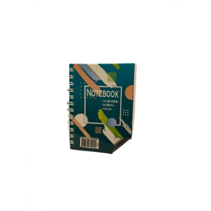 3E Grup - Lizy Collectıon A7 Spiralli Karton Kapak Bloknot Kareli 80 Yp 251h