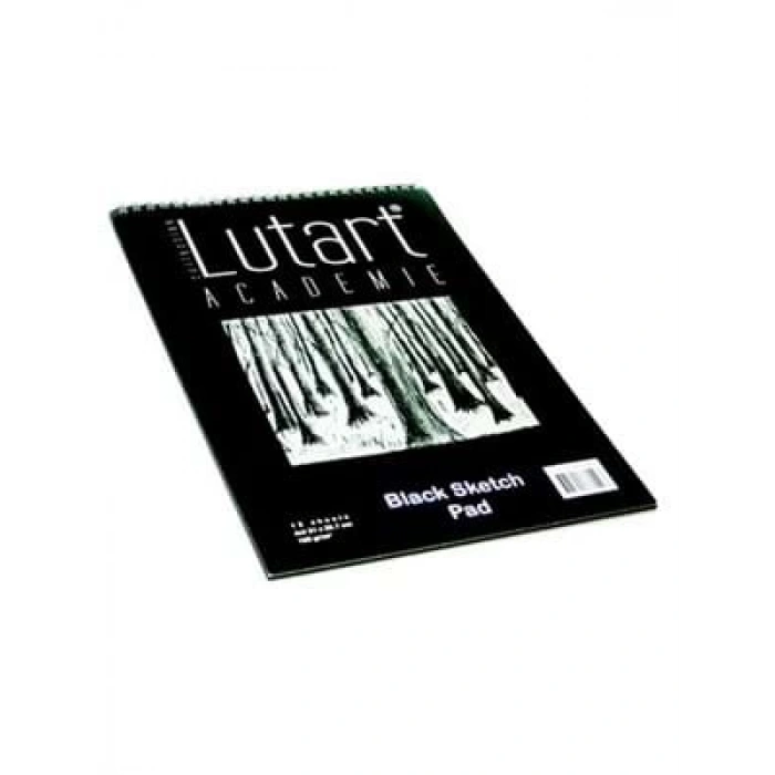 3E Grup - Lutart A4 Pastel Eskiz Defteri Siyah Zemin 12 Sy 160 Gr