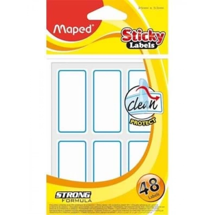 3E Grup - Maped 25x53 Mm Yapışkanlı Korumalı Etiket 774110