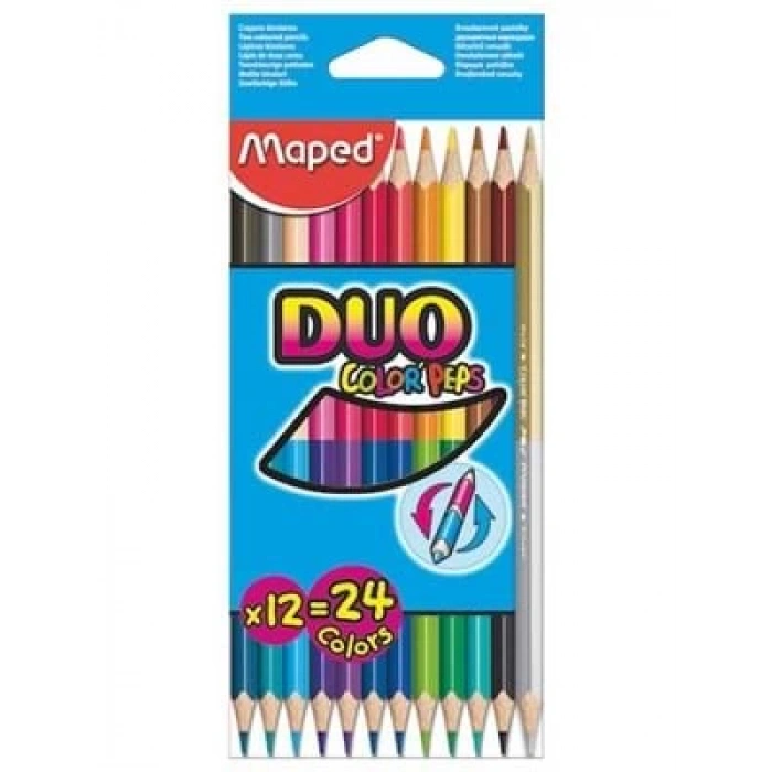 3E Grup - Maped Colorpeps Duo Kuruboya 12 Li 829600