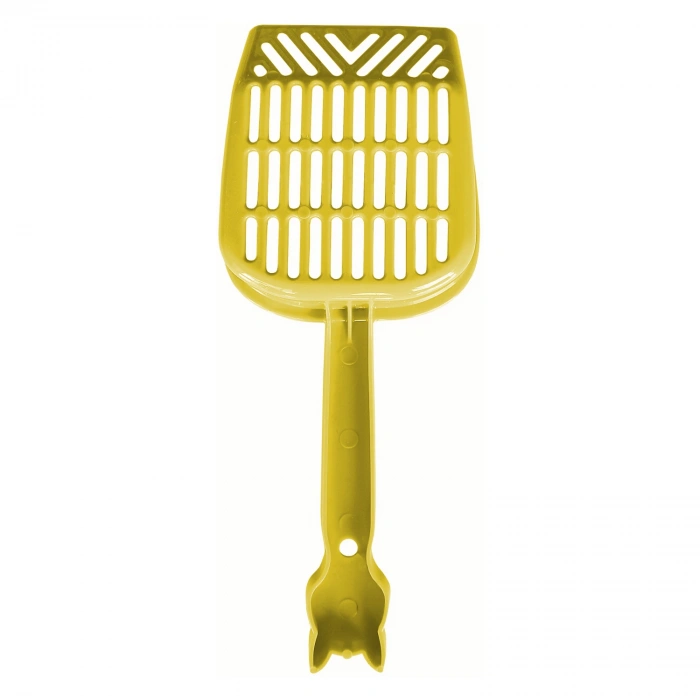 3E Grup - Markapet İnce Elekli Kedi Kumu Küreği Medium 10-25 cm Sarı