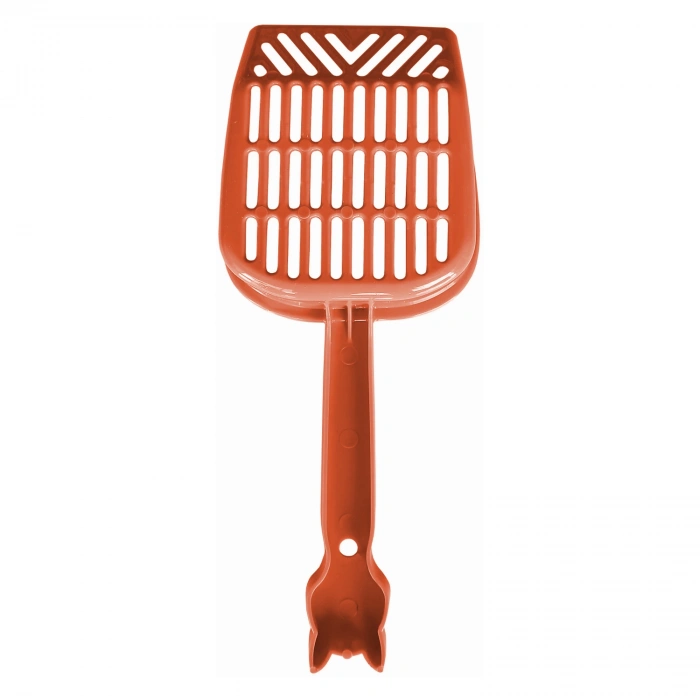 3E Grup - Markapet İnce Elekli Kedi Kumu Küreği Medium 10-25 cm Turuncu