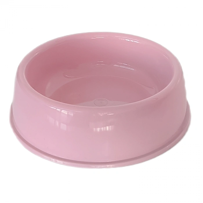 3E Grup - Markapet Kedi Köpek Plastik Mama Ve Su Kabı 20 cm - 200 ml Pembe