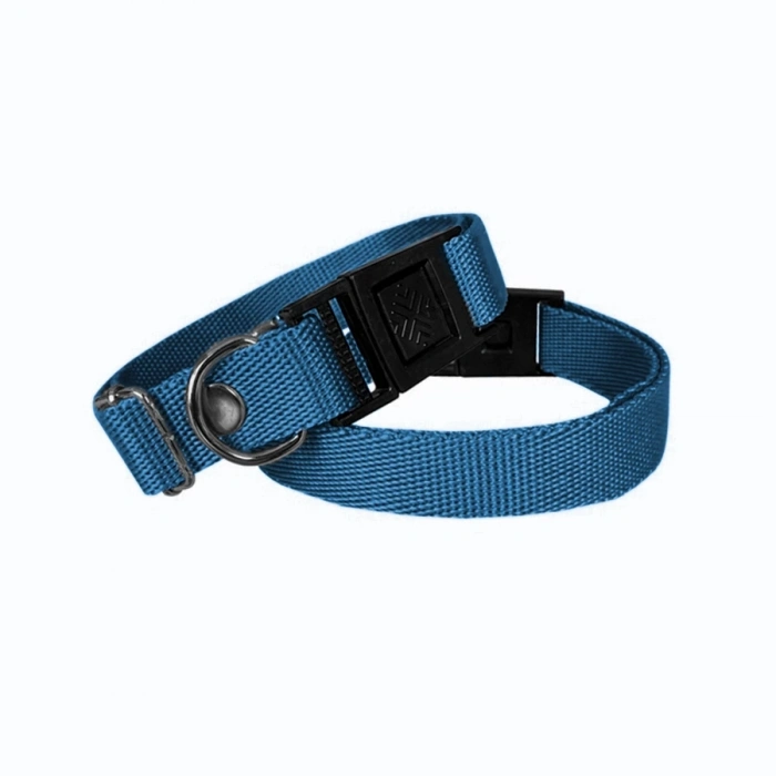 3E Grup - Markapet Köpek Tasması Dokuma 2 cm - Min: 30 cm - Max: 50 cm Mavi