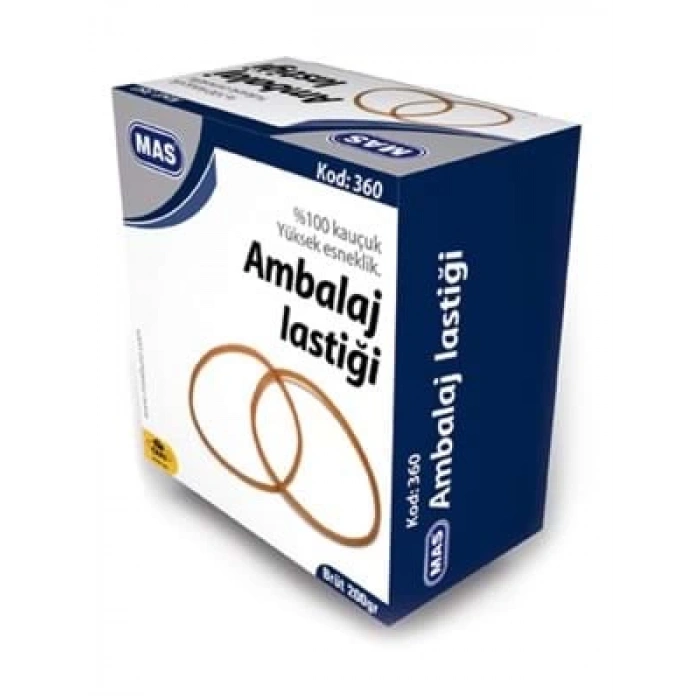 3E Grup - Mas Ambalaj Lastiği Kauçuk 200 Gr 80/50 Mm 360