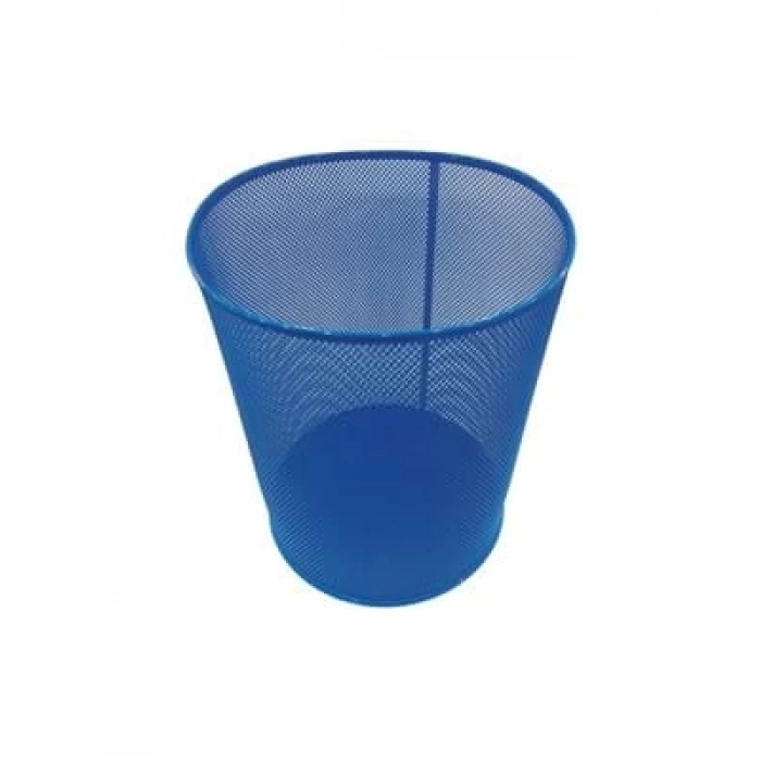 3E Grup - Mas Çöp Kovası Metal Tam Delikli 10 Lt B.mavi 854