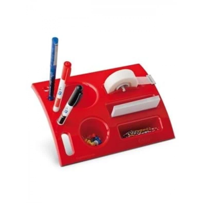 3E Grup - Mas Masa Üstü Tıdy Desk Organizer Kırmızı 808