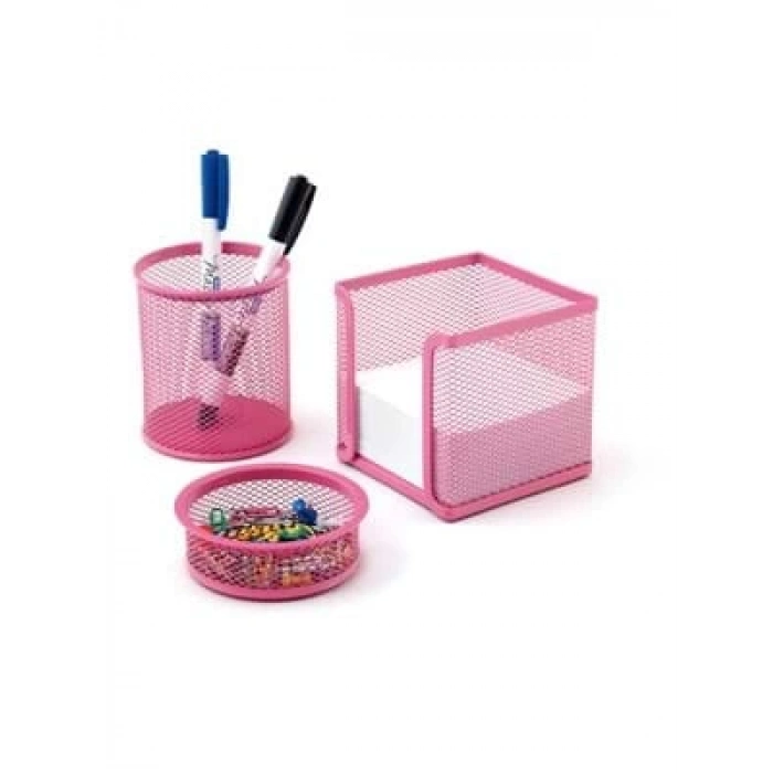 3E Grup - Mas Metal Perfore 3 Lü Set Pembe 505