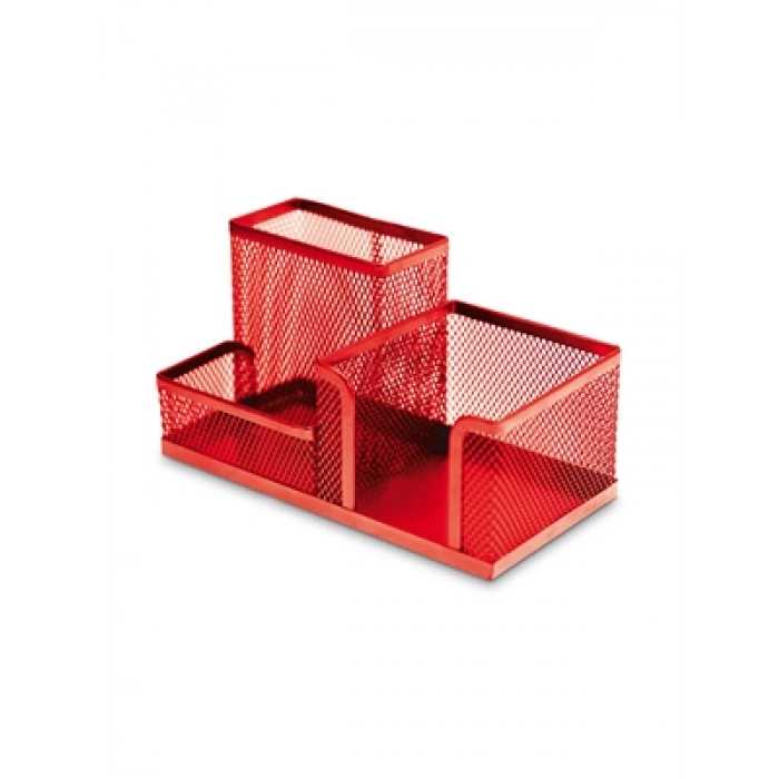 3E Grup - Mas Perforeli Desk Organizer Kırmızı 529