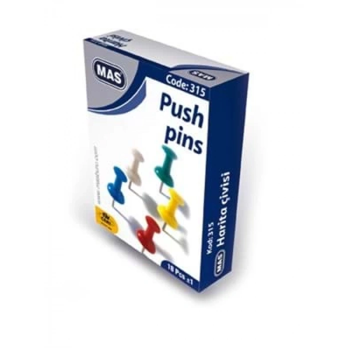 3E Grup - Mas Renkli Harita Çivisi Kod:315