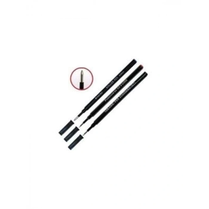 3E Grup - Mıcro 0.7 Mm Roller Seramik Kalem Yedeği (refil) Siyah 12ea