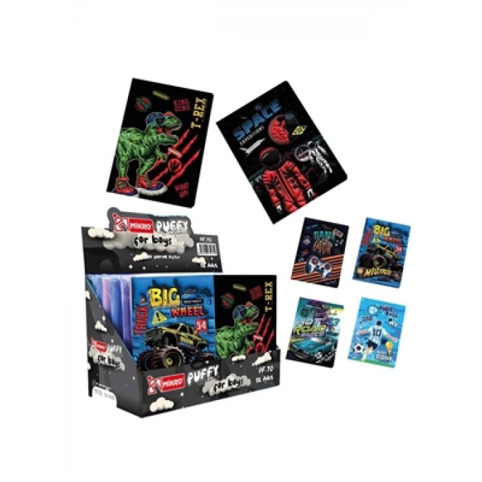 3E Grup - Mikro 13x18 Puffy Not Defteri 96 Yp For Boys Pf-70