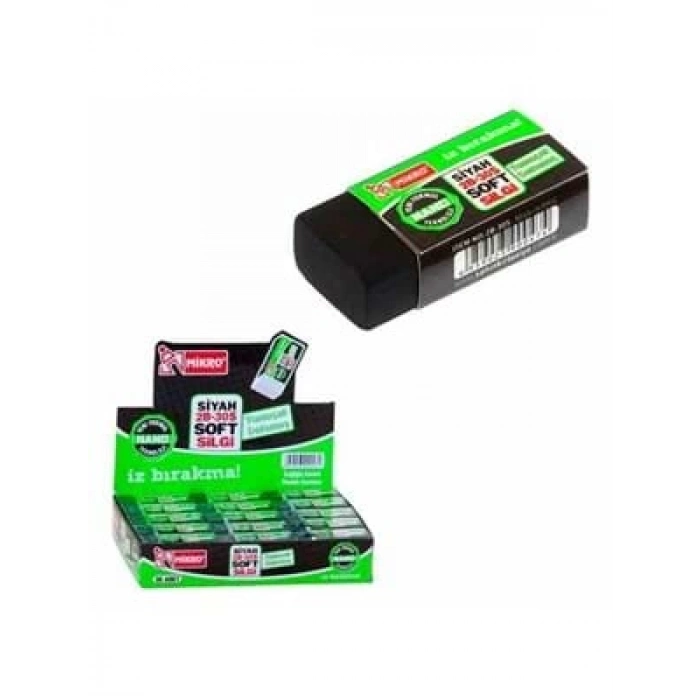 3E Grup - Mikro 2b-30s Siyah Nano Silgi