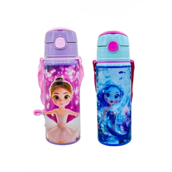 3E Grup - Mikro 600 Ml Alüminyum Matara (kız İçin) Mt-6016