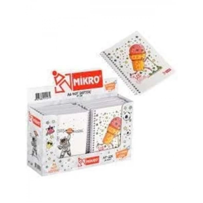 3E Grup - Mikro A6 60 Yaprak Çizgili Karton Kapak Not Defteri Nt-225