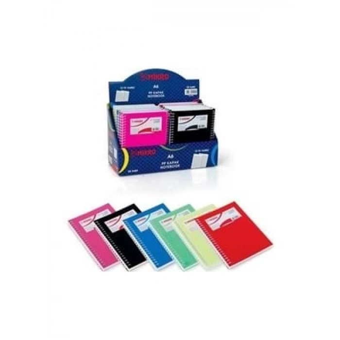 3E Grup - Mikro A6 Kareli Not Defteri Plastik Kapak 195-72