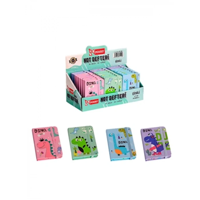 3E Grup - Mikro A7 Sert Kapak Not Defteri Çizgili 80 Yp A7-08