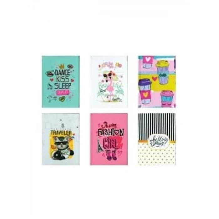 3E Grup - Mikro A7 Sert Kapak Spiralli Not Defteri Kareli 80 Yp A780s