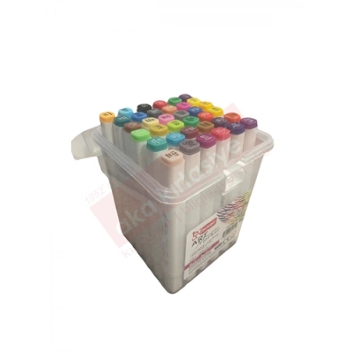 3E Grup - Mikro Art Çift Uçlu Marker Kalem 36 Renk Zw-8001-36