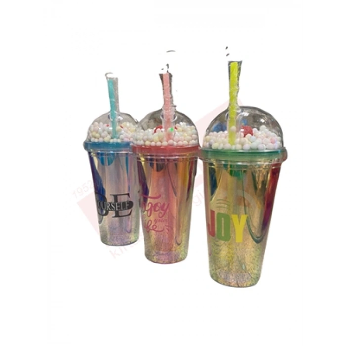 3E Grup - Mikro Happy 450 Ml Pipetli Bardak Matara Pm-2018