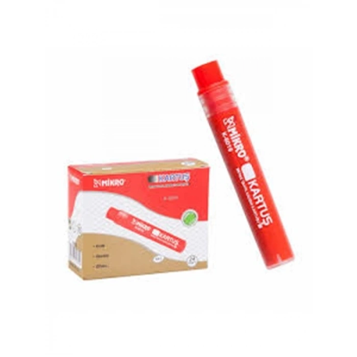 3E Grup - Mikro K-6019 Beyaz Tahta Kalemi Refili Kırmızı