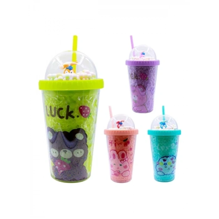 3E Grup - Mikro Luck Love 450 Ml Pipetli Bardak Matara Pm-2020