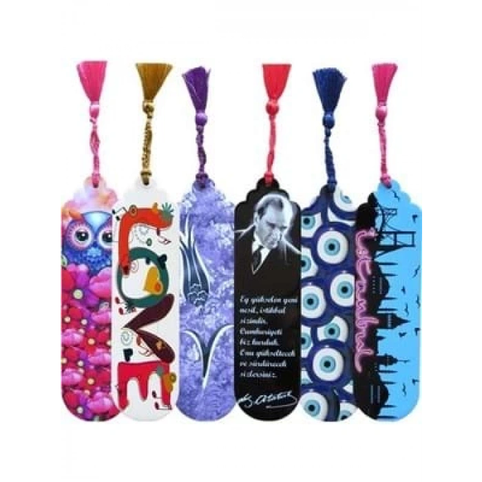 3E Grup - Mikro Mg-09 Magnet Püsküllü Kitap Ayracı