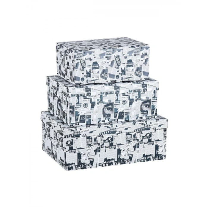 3E Grup - Mikro Newspaper Dikdörtgen Hediye Kutusu No:2 Mbx-4210