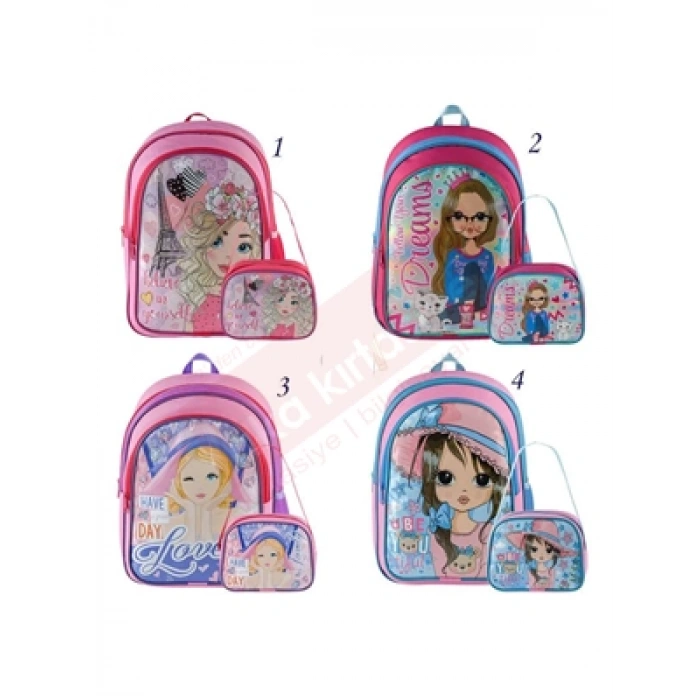 3E Grup - Mikro Okul Çantası + Beslenme Çantası Mb-714