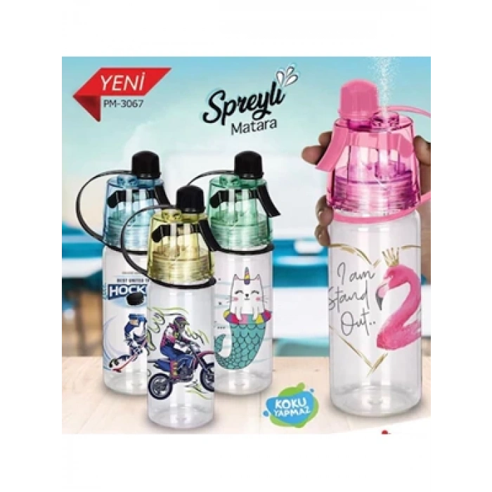 3E Grup - Mikro Pk-3067 500 Ml Püskürtmeli Matara