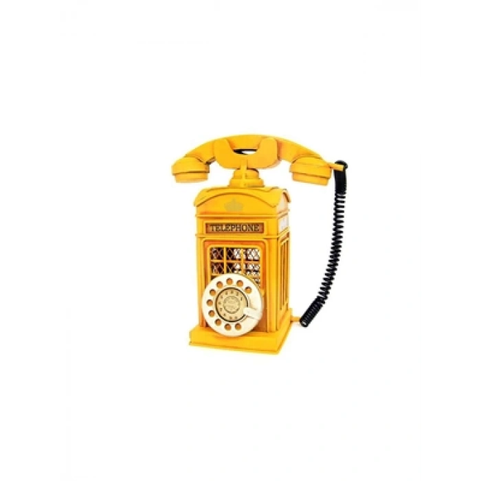 3E Grup - Misyon Dekoratif Obje Ahizeli Telefon Model Saatli Kumbara 2318