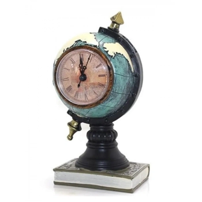 3E Grup - Misyon Dekoratif Obje Dünya Model Saatli Kumbara 2313
