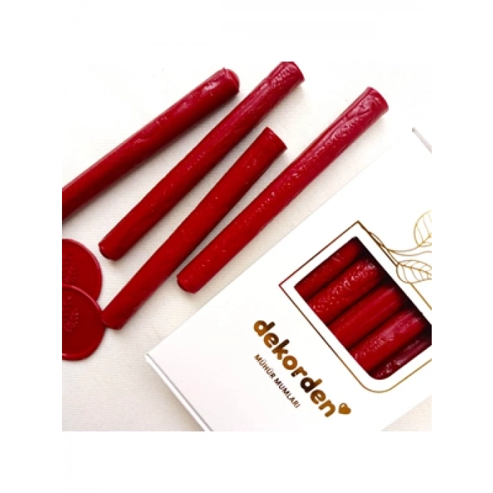 3E Grup - Mühür Mumu Yuvarlak Kırmızı 12li