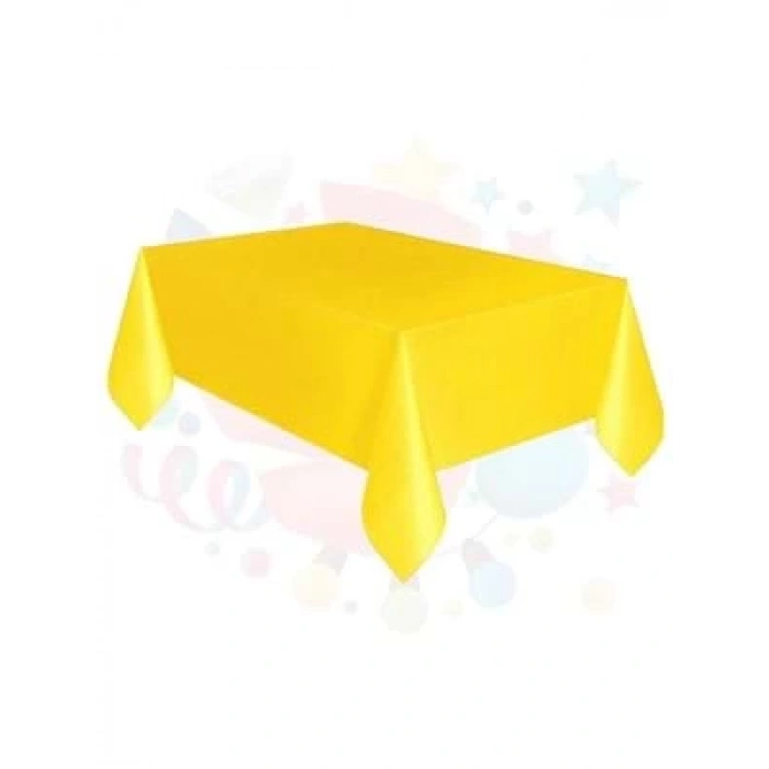 3E Grup - Nedi 137x274 Cm Masa Örtüsü Sarı 10782y